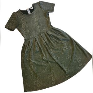 LuLaRoe Amelia Olive Green Large